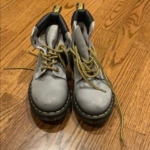 Grey Doc Martens